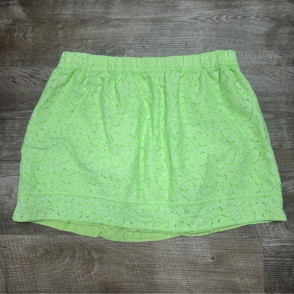 JCREW Cotton Blend Lace Skirt Size Large